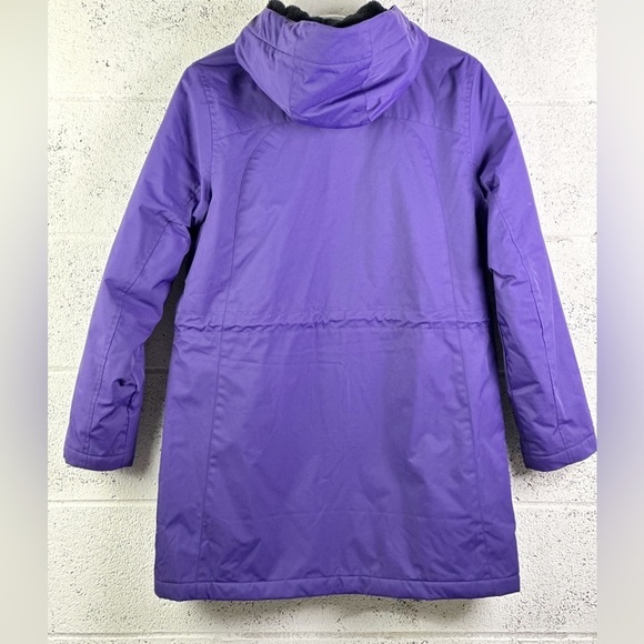 LL Bean Women's Size Small Winter Warmer Insulated Coat Hooded Mid-Length Purple - Picture 5 of 11